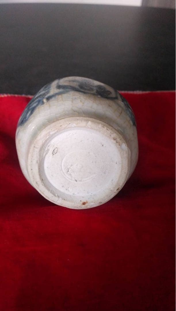 安南中国美術古陶磁古美術小壷鹿青花振り出し