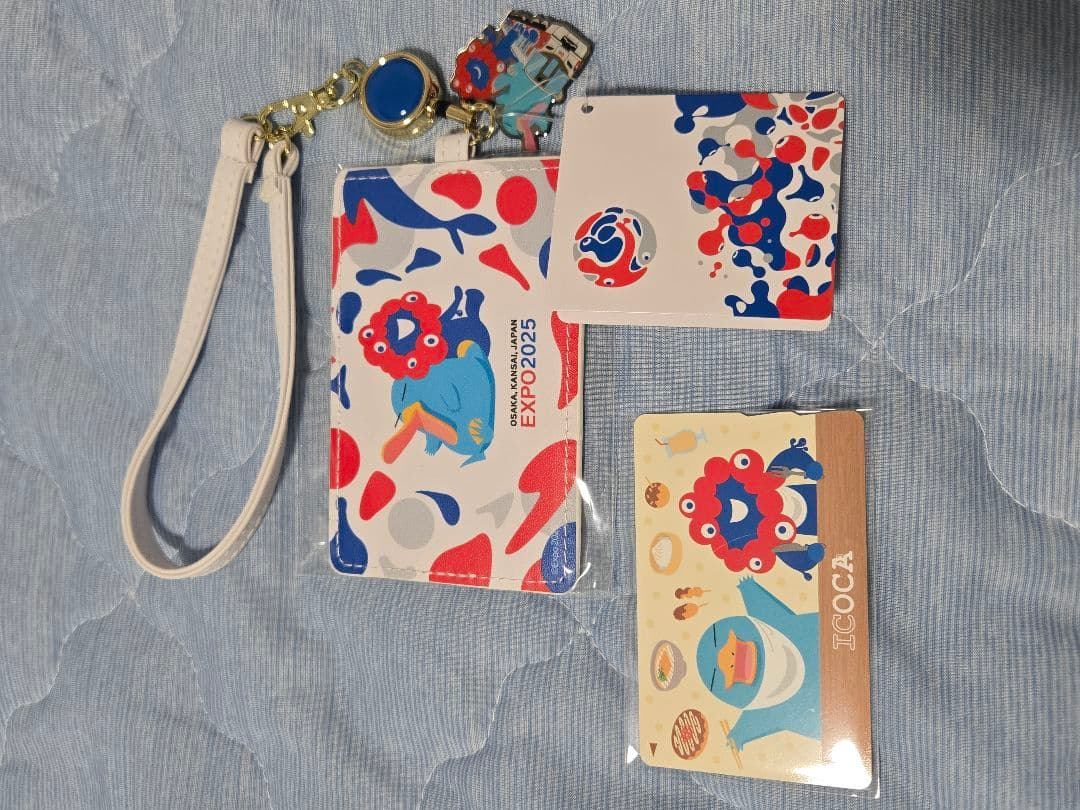 恭*哉様 完売品　万博限定ミャクミャク記念ICOCA + 合皮パスケースセット