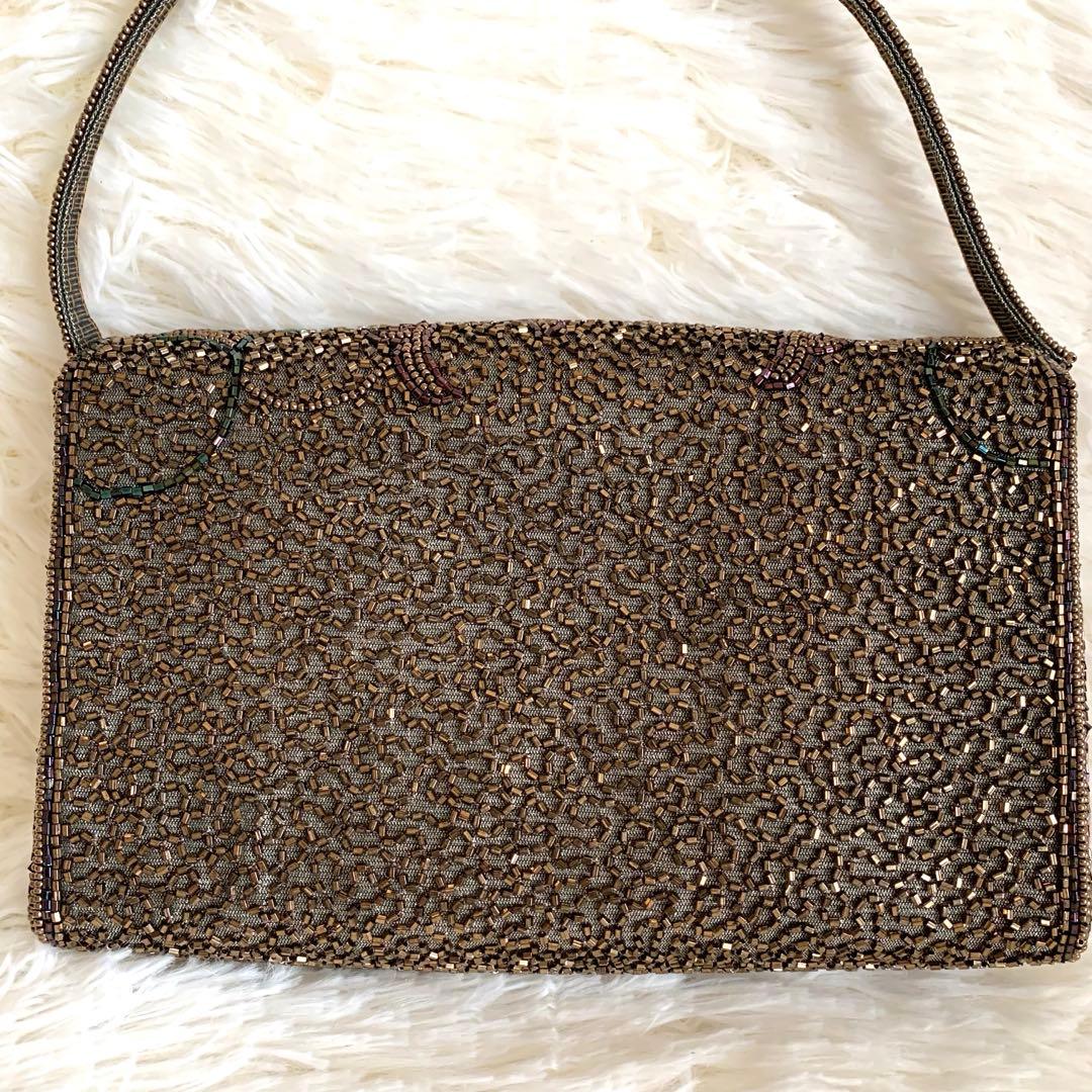 美品❣️Lumy はしもとhashimoto ビーズ バッグ 皇室御用達