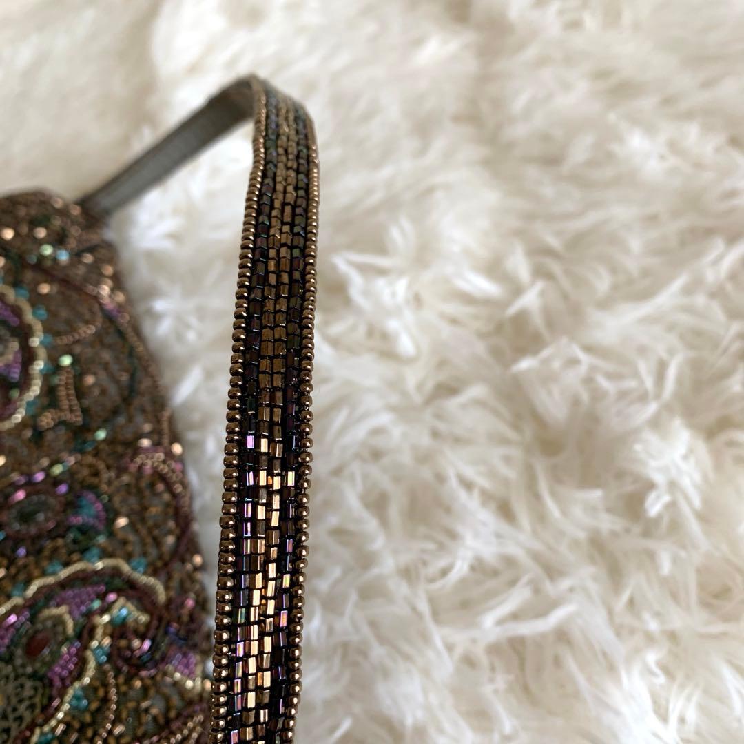 美品❣️Lumy はしもとhashimoto ビーズ バッグ 皇室御用達