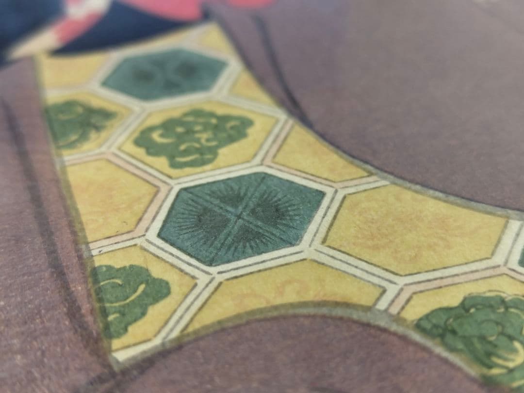 美品【栄松斎長喜】版画 錦絵 浮世絵 大判 井筒屋中居かん 芸子あ