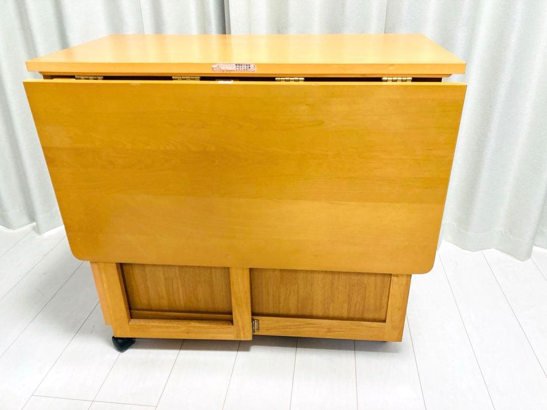 ダイニングテーブル　バタフライテーブル　折りたたみ　イス　セット