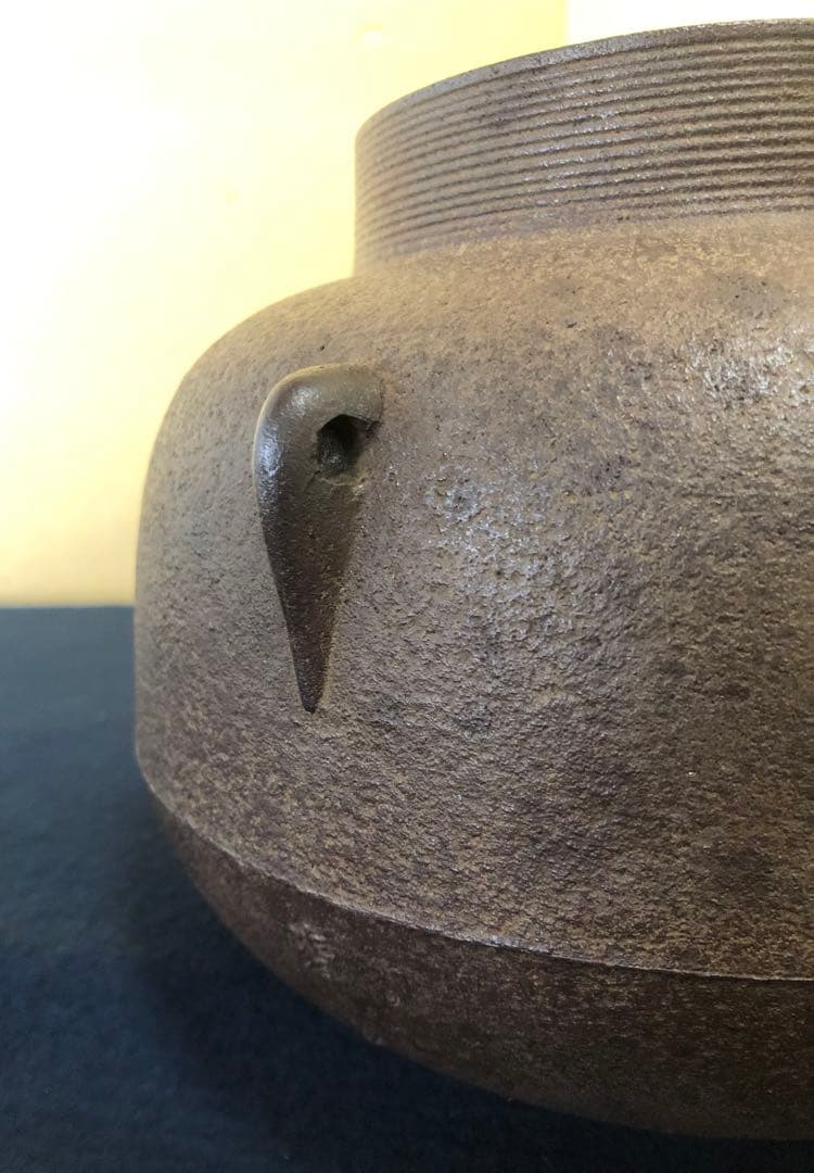 ‼️割引《R》茶道具 糸目 甑口釜 清光堂 佐藤清光 作歴 共箱　250731F3