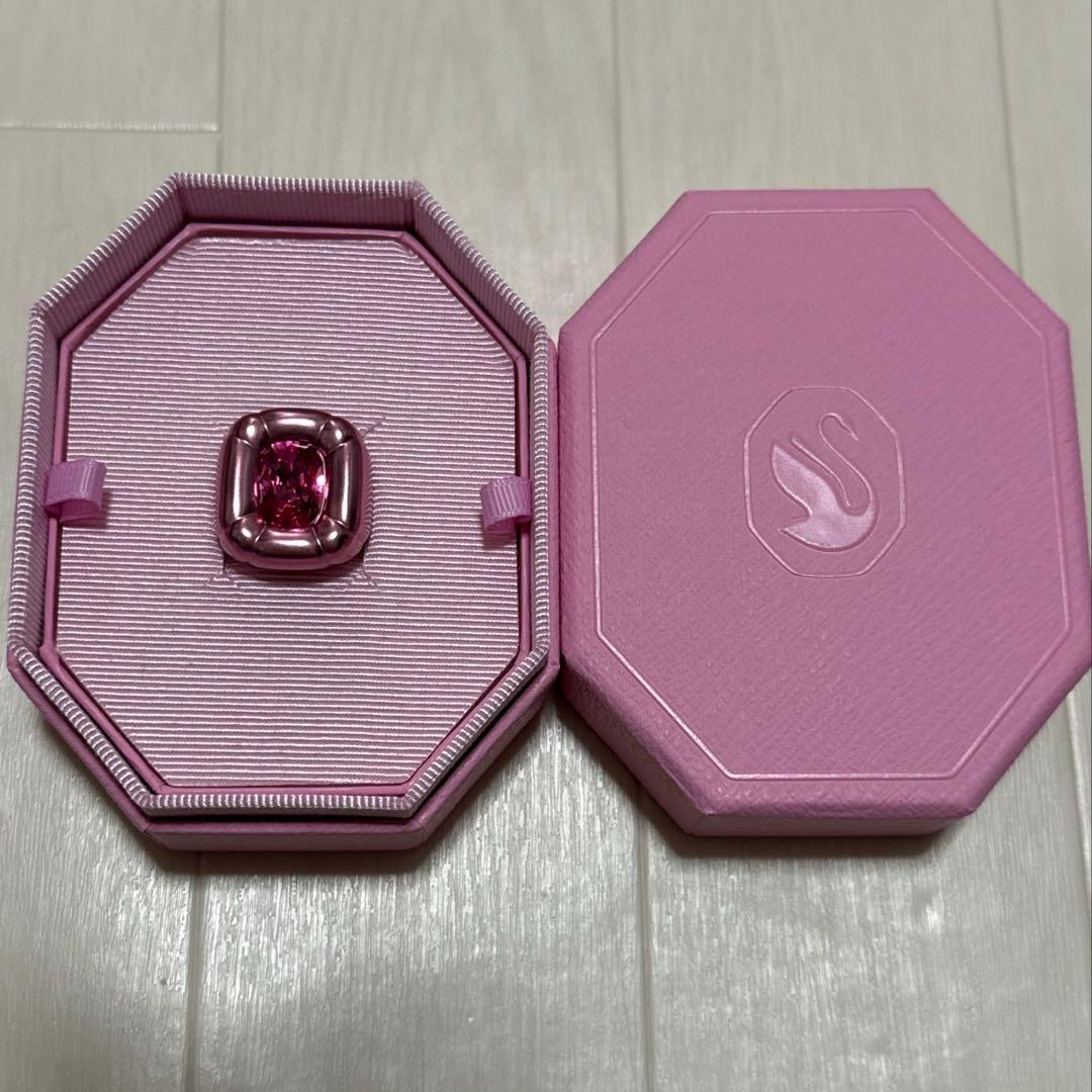 SWAROVSKI Dulcis ピンクリング サイズ55