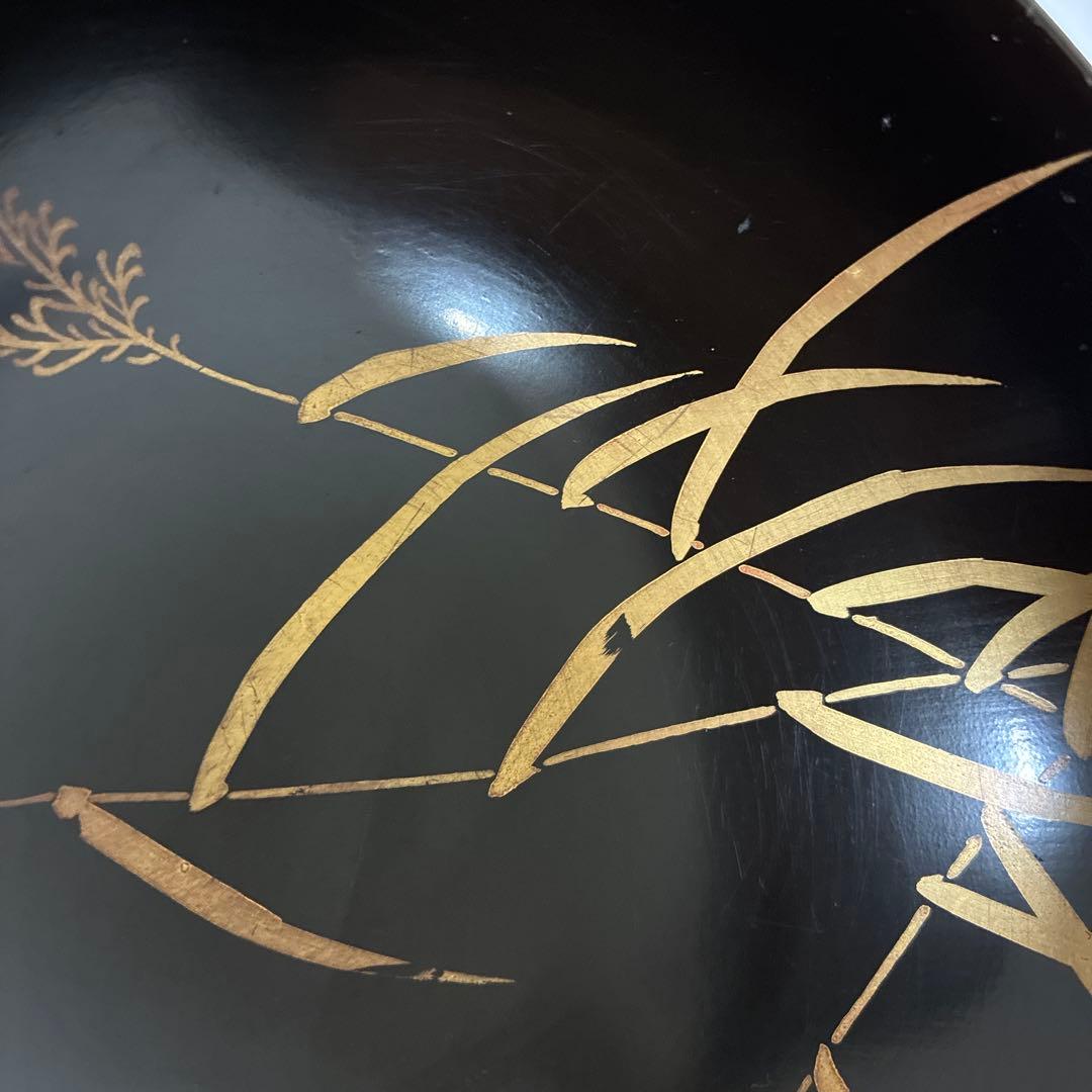 骨董　汁椀　木製漆器　蒔絵　アンティーク