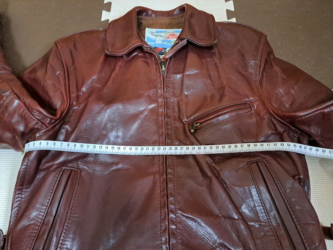 エアロレザーハーフベルトsize34ホースハイドコードバングッド