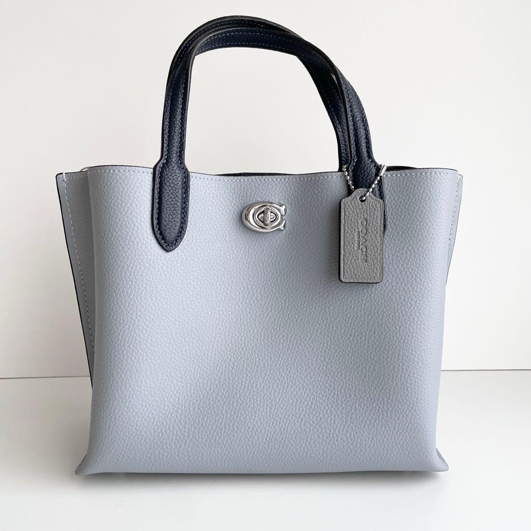 コーチ COACH ハンドバッグ ウィロウ トート 24 くすみカラー ほぼ新品