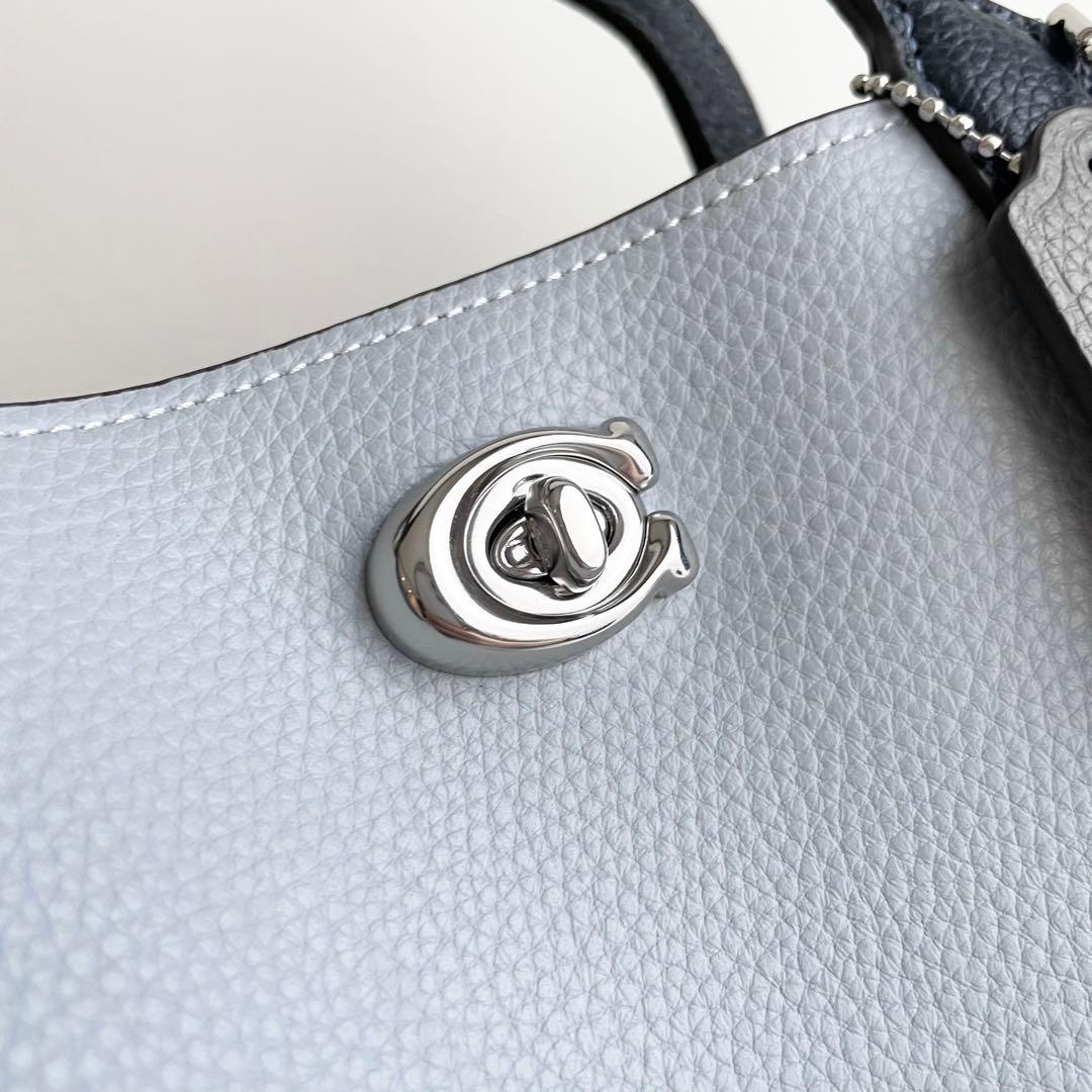 コーチ COACH ハンドバッグ ウィロウ トート 24 くすみカラー ほぼ新品