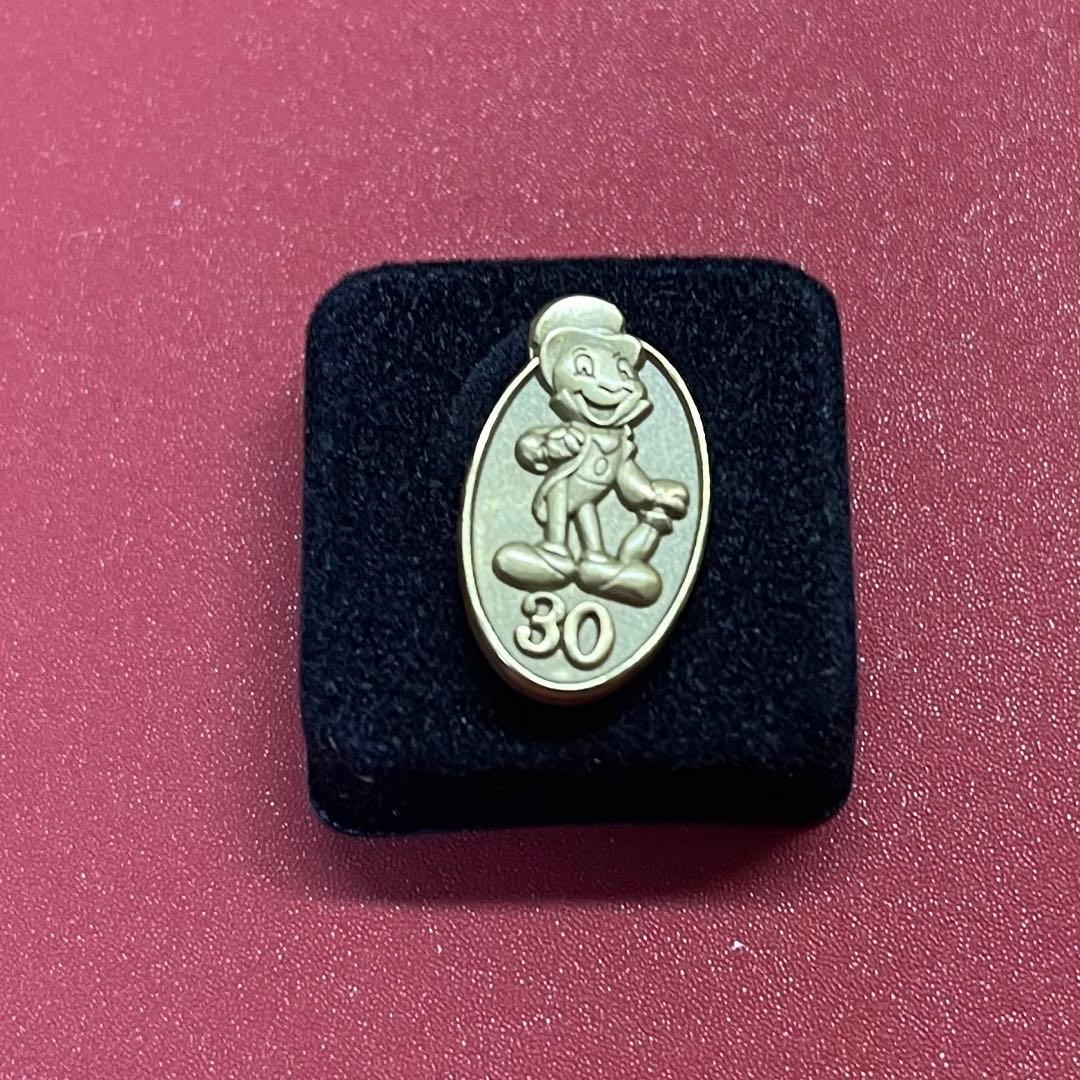 【非売品】ディズニー　勤続30年　キャストピン　アワードピン　ジミニークリケット