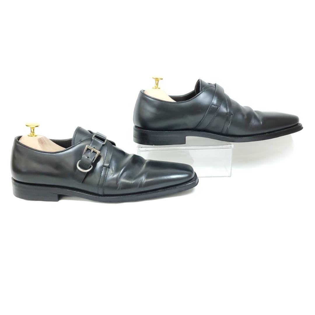 プラダ　激レア　ヴィンテージ　スクエアトゥ　モンクストラップ　美品　25.5cm