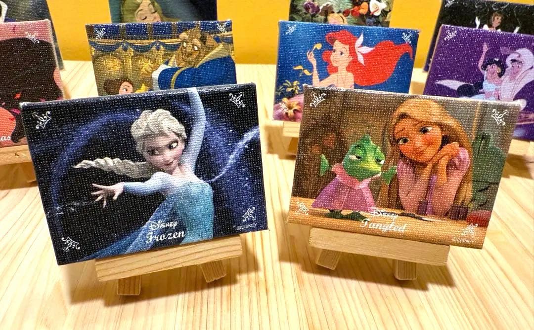 ディズニー　シークレット ミニキャンバス　プリンセス 全十種類　コンプリート