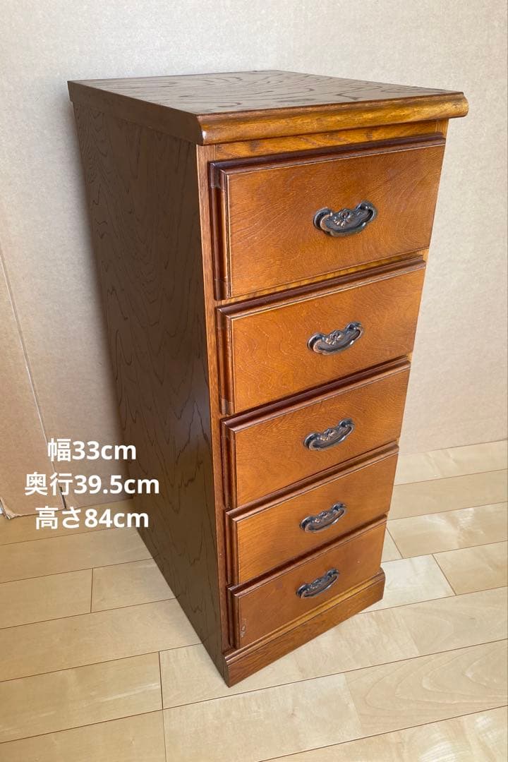 木製チェスト 5段 引き出し付き 楽天市場】【組立設置対象】ウッドチェスト ハイタイプ チェスト