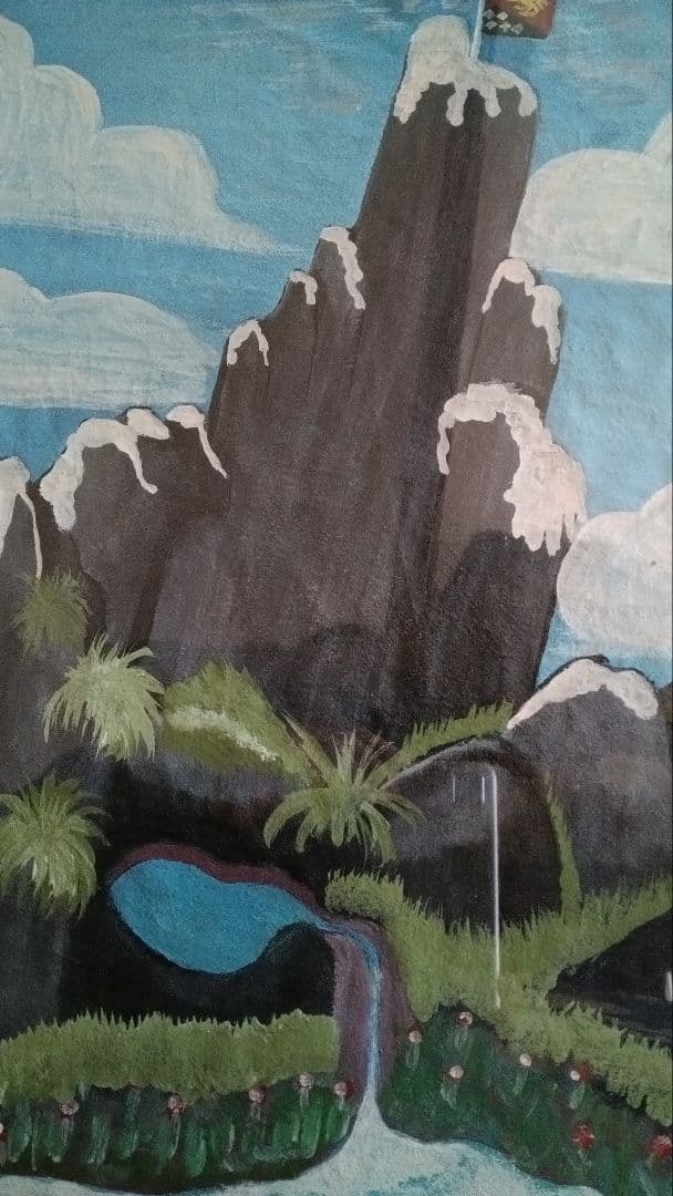 Mt.ウィルヘルム　パプアニューギニア　最高峰　現地作家絵画