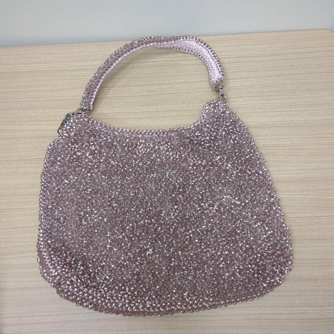 アンテプリマ　ワンショルダー　ワイヤーバッグ　ピンク　チャーム付き　2WAY