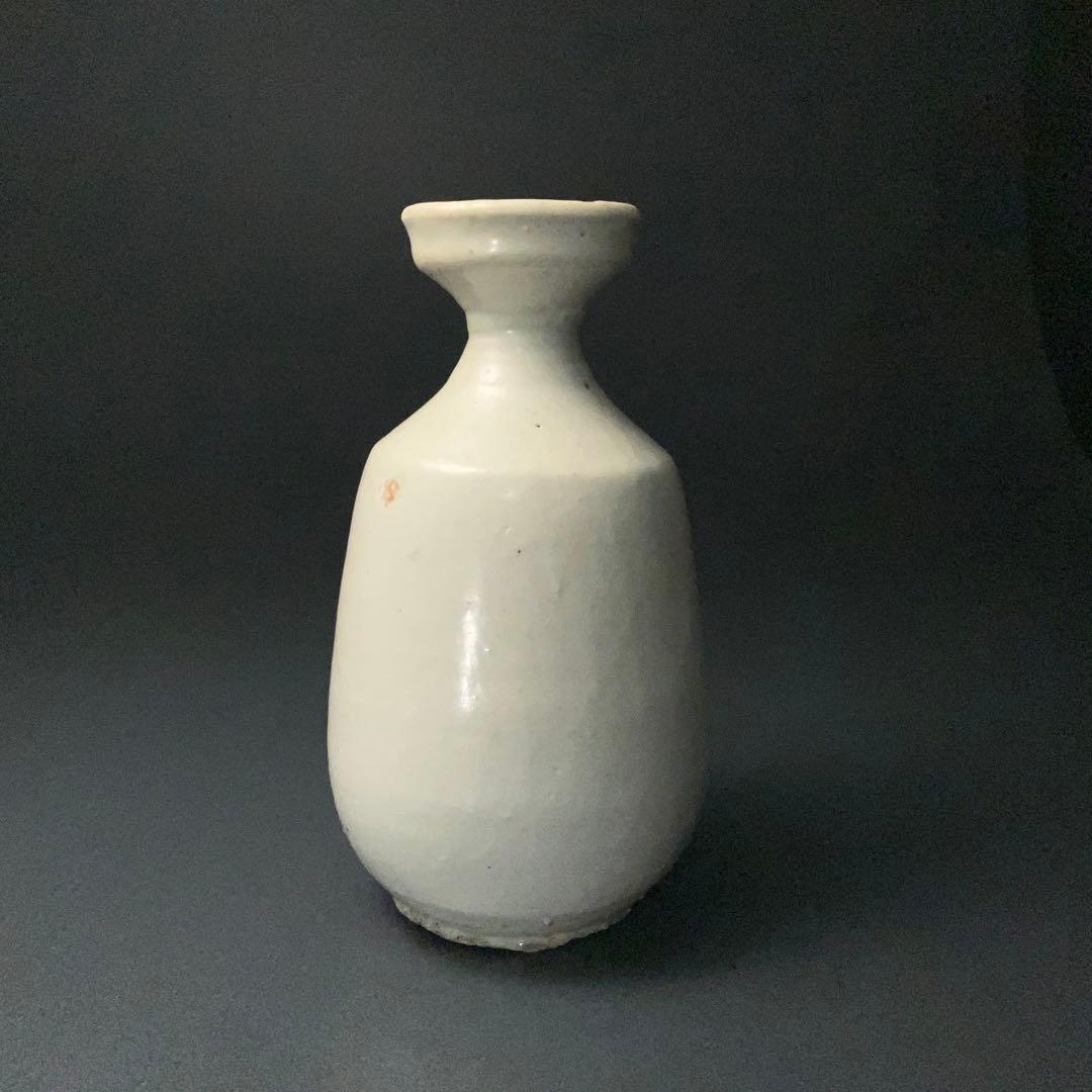 朝鮮美術　李朝　白磁徳利　骨董　R1406ダC