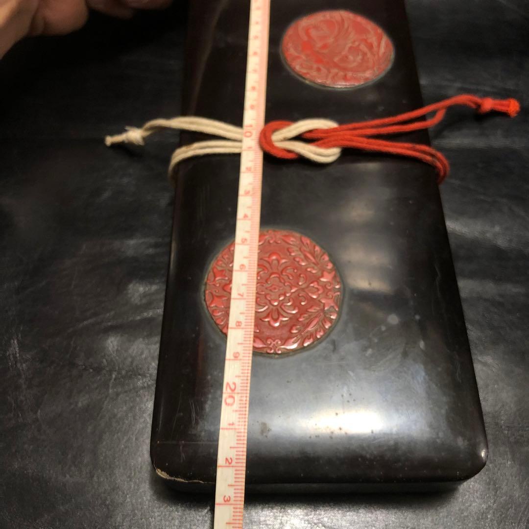 古美術◇蔵から漆塗りのカッコイイ鳳凰があしらわれた箱、入れ物、