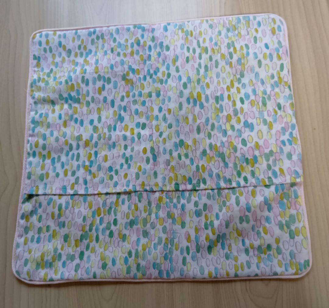 satisatisatix★ページ♪両面ロゴ入♪パイピングクッションカバー