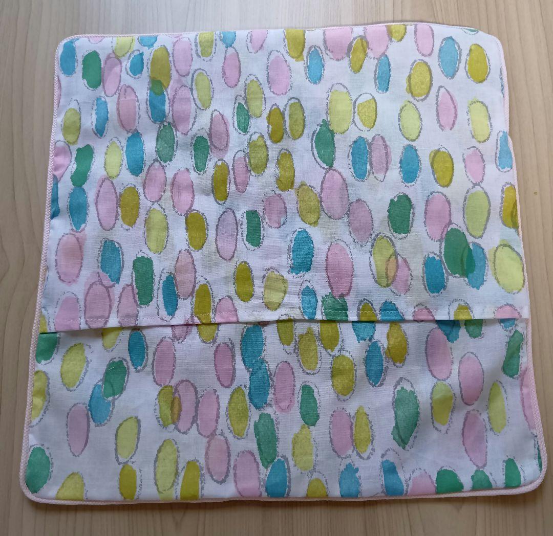 satisatisatix★ページ♪両面ロゴ入♪パイピングクッションカバー