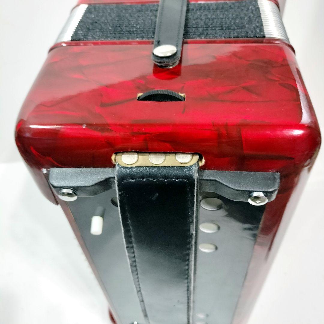 キョーリツ アコーディオン ACD-500 32鍵盤 ケース付き 赤 - メルカリ