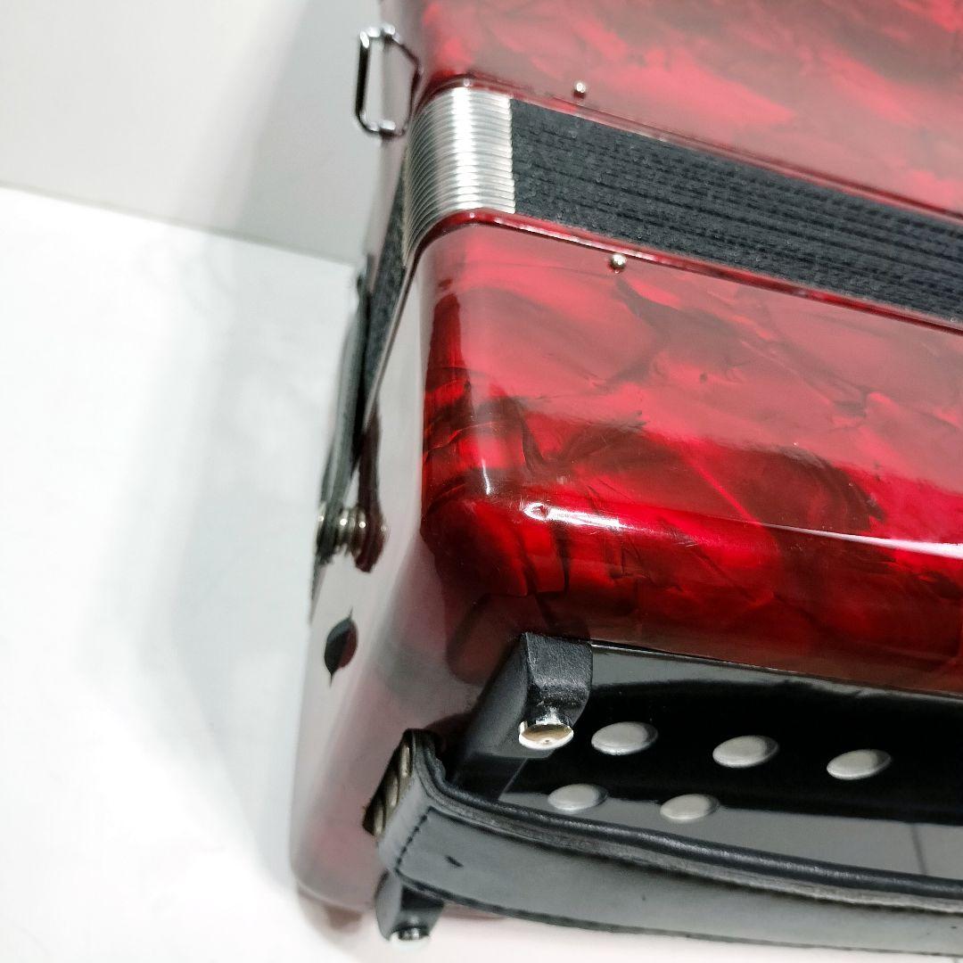 キョーリツ アコーディオン ACD-500 32鍵盤 ケース付き 赤 - メルカリ