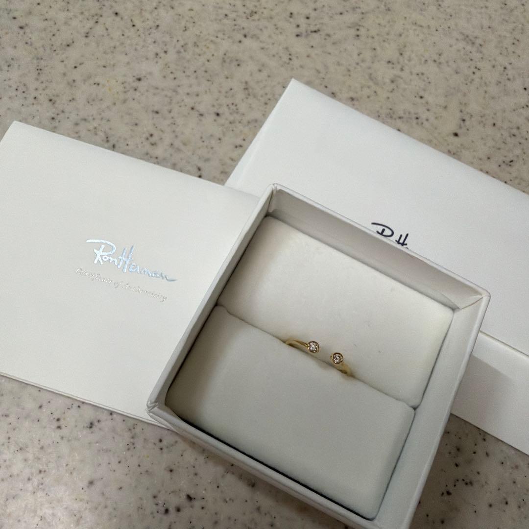 ロンハーマン　mizuki ダイヤモンドオープンリング　7号