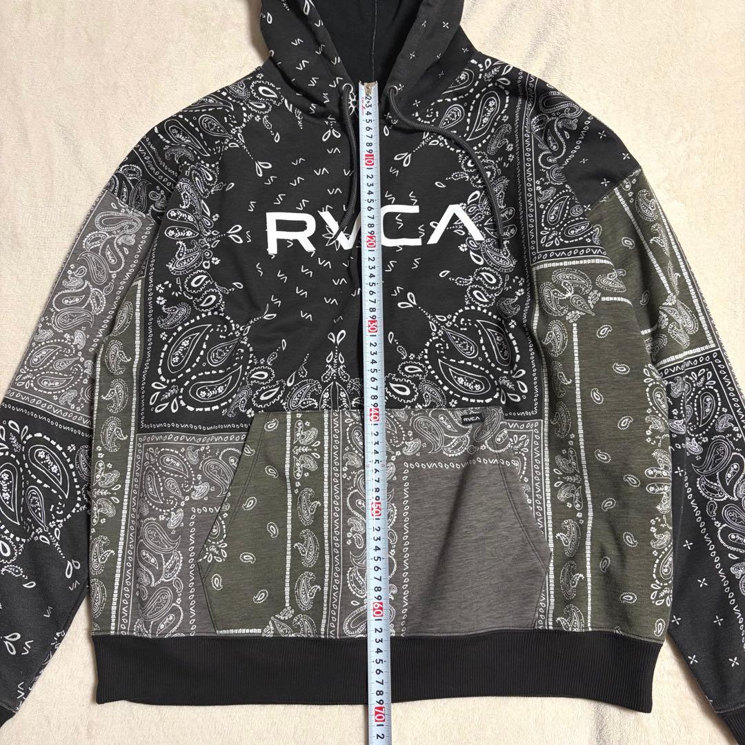 【美品】RVCA ルーカ パーカー セットアップ バンダナ柄 ペイズリー柄