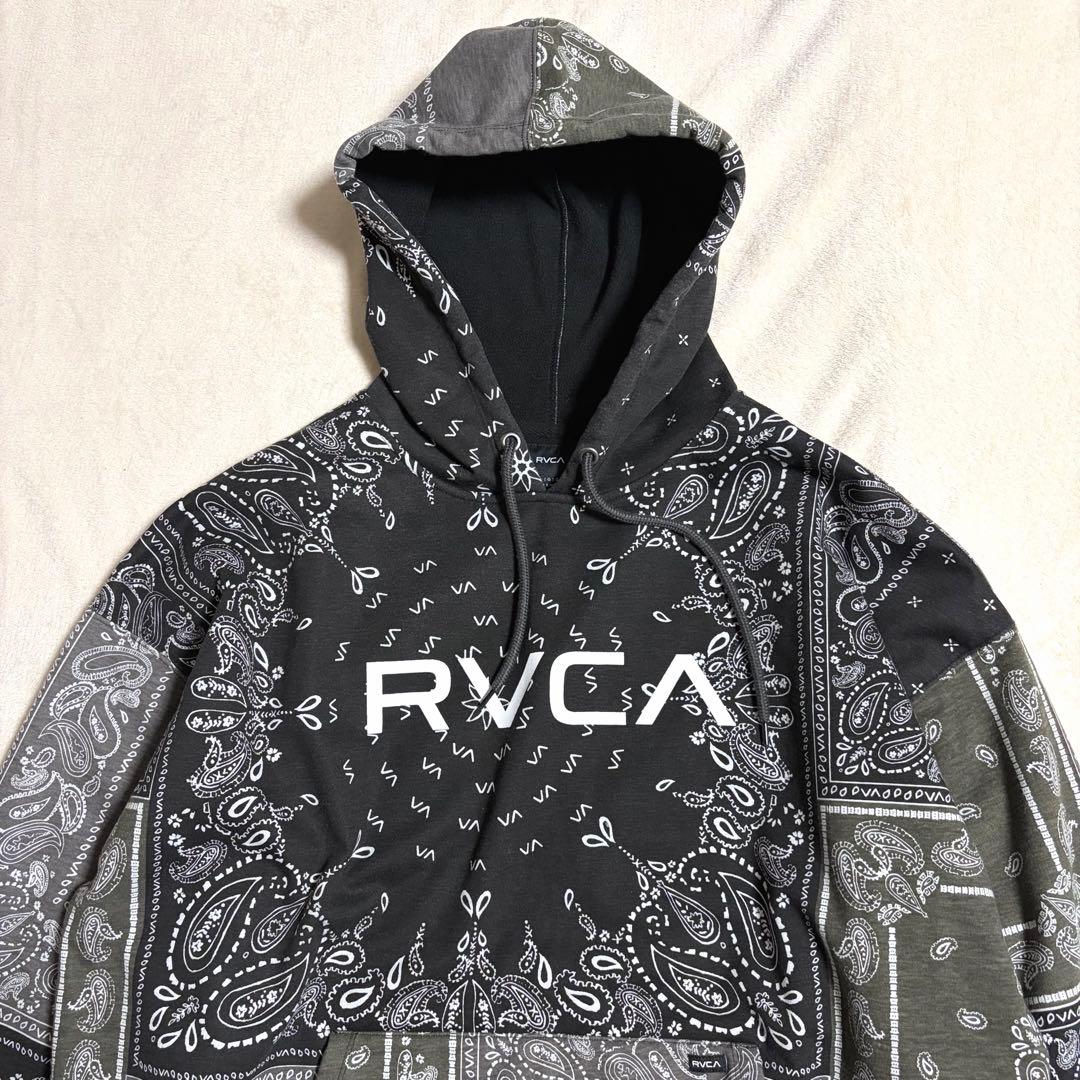 【美品】RVCA ルーカ パーカー セットアップ バンダナ柄 ペイズリー柄