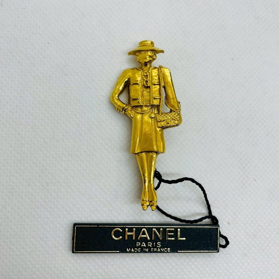 【mh/11.23/30】シャネル CHANELマドモアゼルモチーフ ブローチ