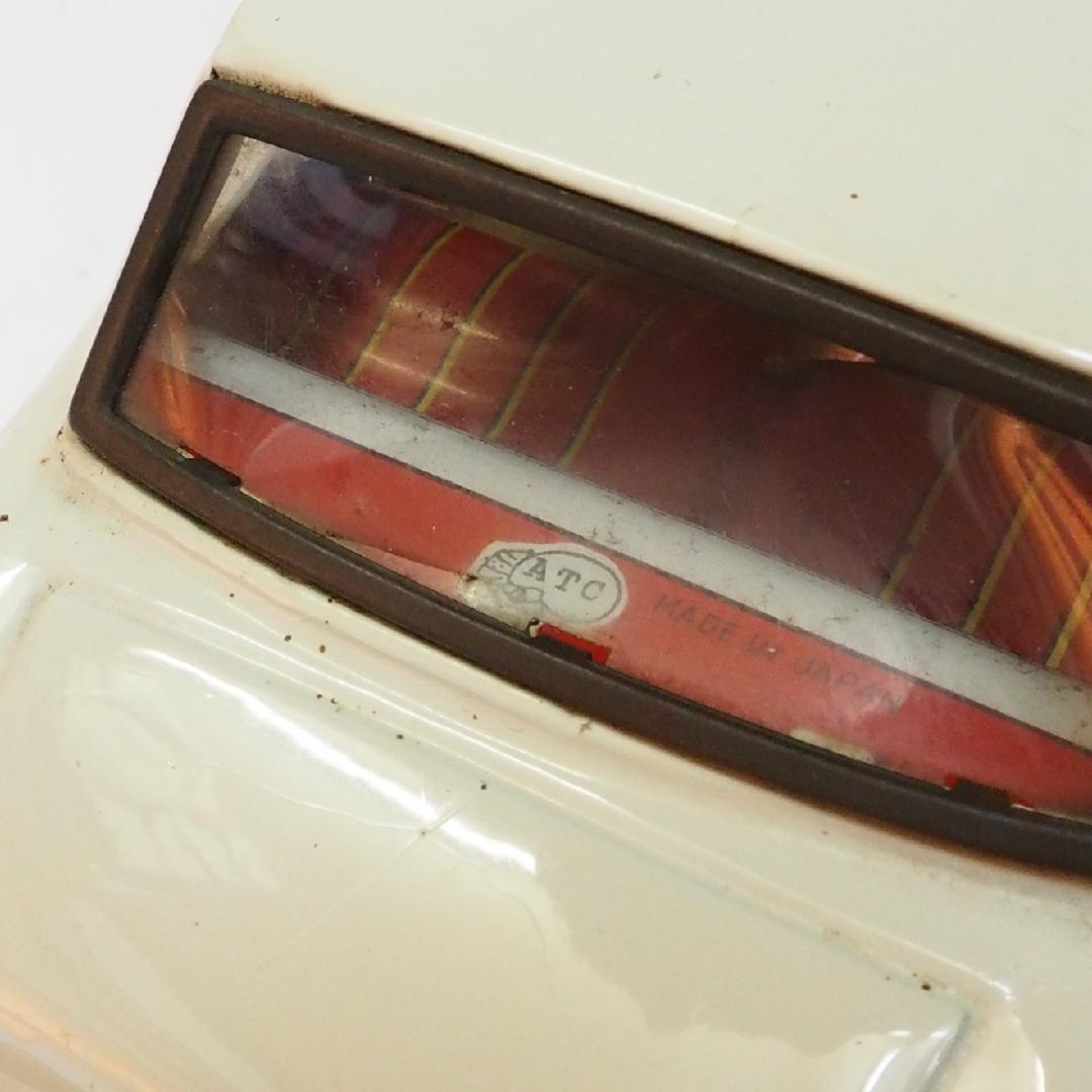 旭玩具【トヨタ パブリカ白ホワイト】ブリキ ミニチュア自動車■箱付tin car