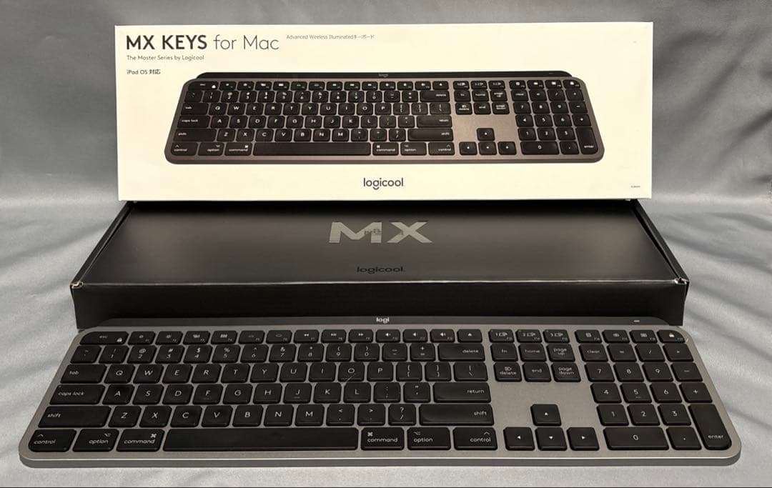 【超美品】Logicool MX KEYS for Mac US配列 Logicool、最大3台のデバイスと接続できるMac/iPadユーザー向け