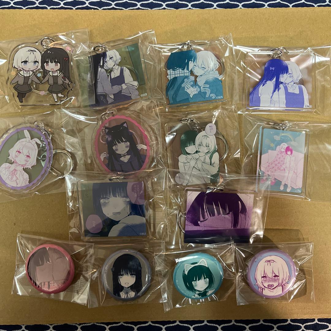 凪のあすから くじ引き堂 くじ D賞 缶バッジ 向井戸まなか 比良平ちさき