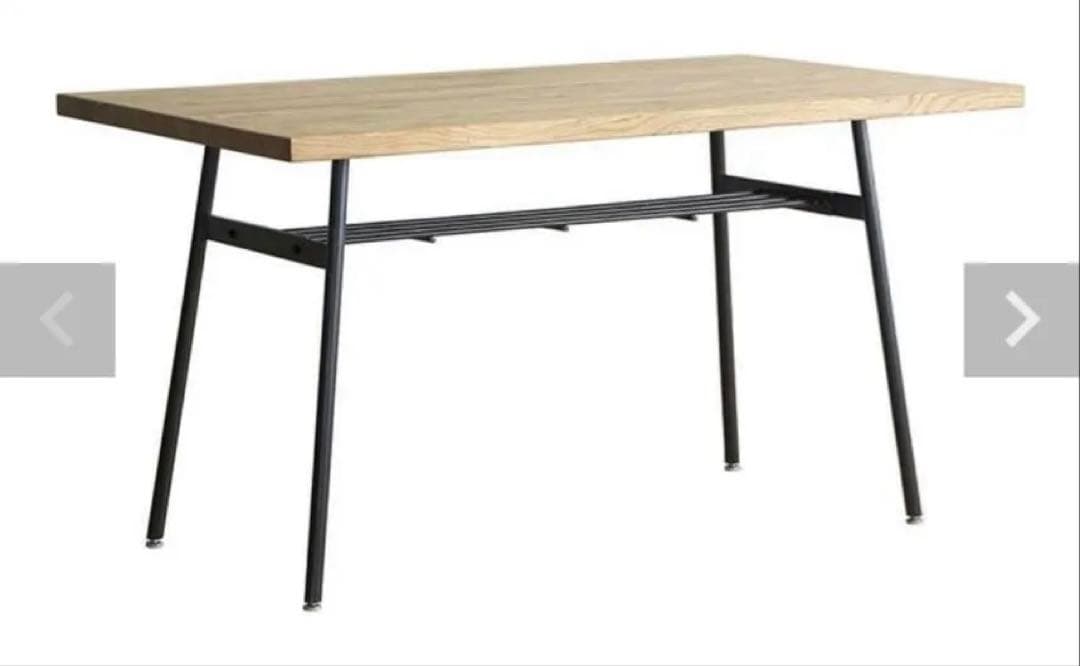 クッパ ダイニング テーブル 135cm オーク材　ダブルデイ　クラッシュゲート