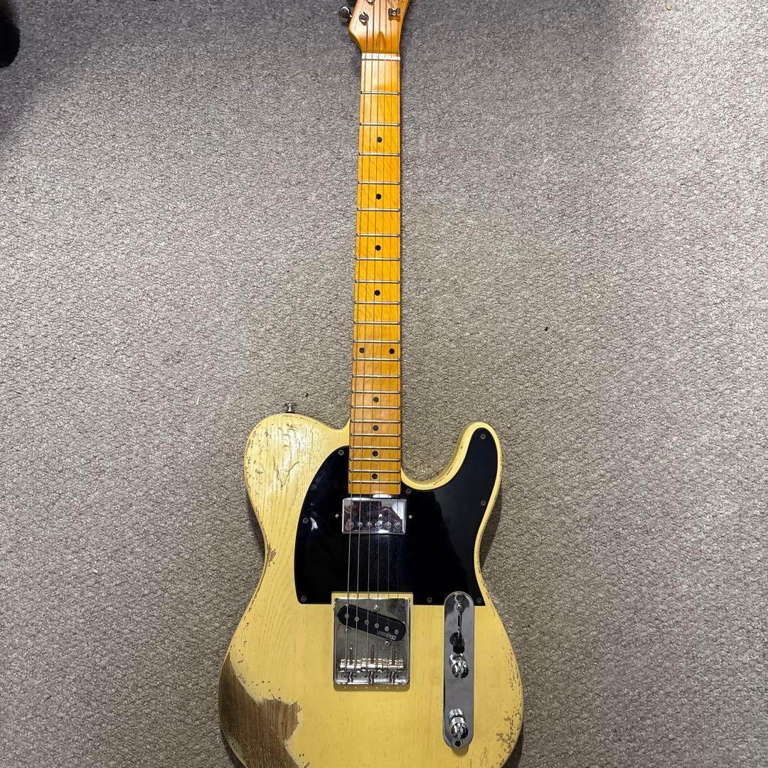 テレキャスター　コンポーネント品　レリック加工　豪華パーツ