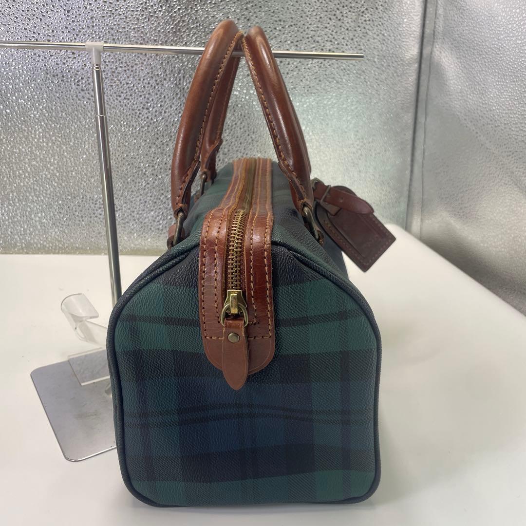 ポロラルフローレン　タータンチェック ハンドバッグ　ミニボストンバッグ