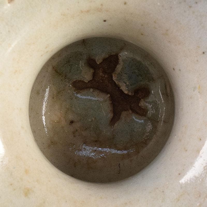 朝鮮美術 李朝 高麗白磁 盃台 杯台 V R8012