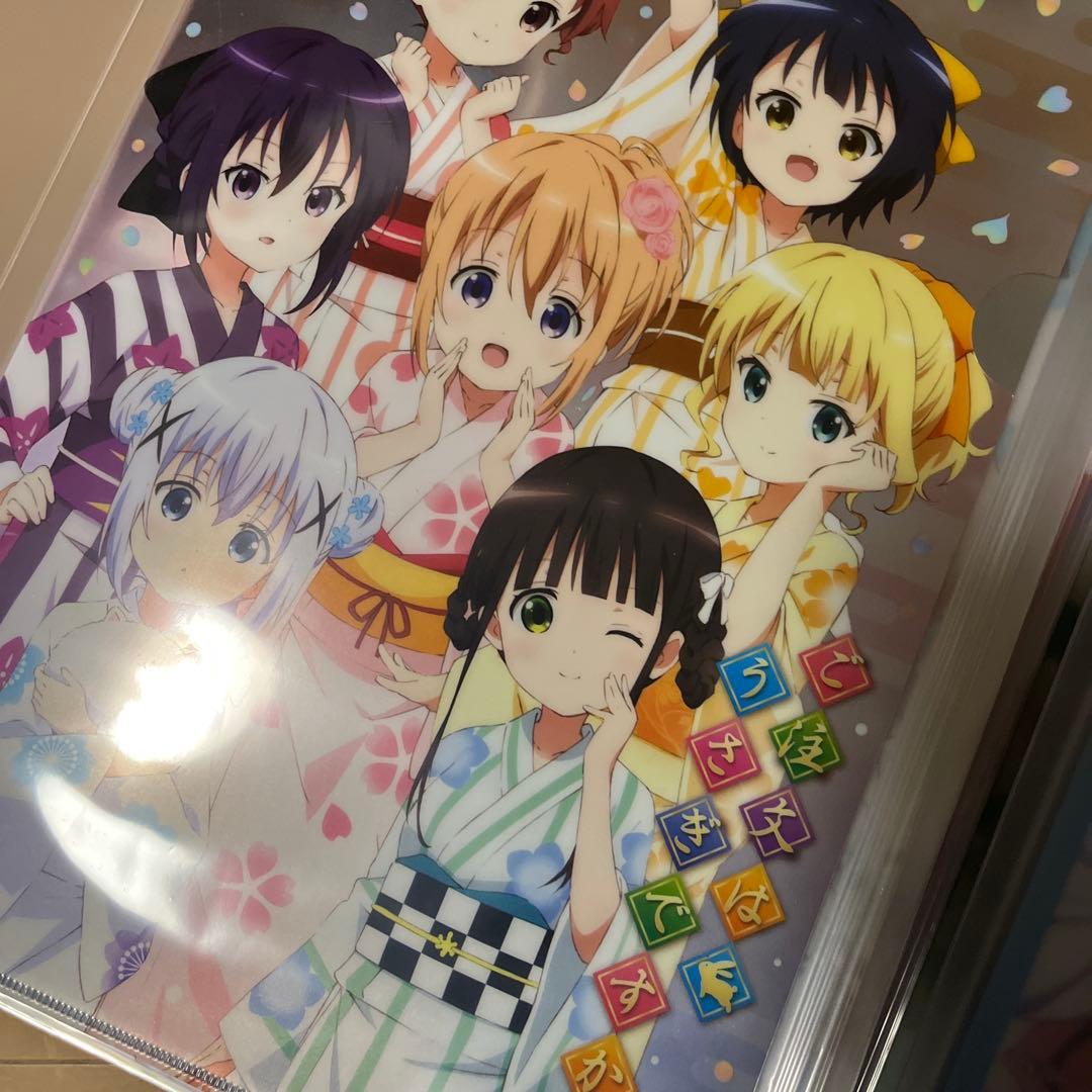 ごちうさ 120枚セット クリアファイル クリアファイルホルダー付き