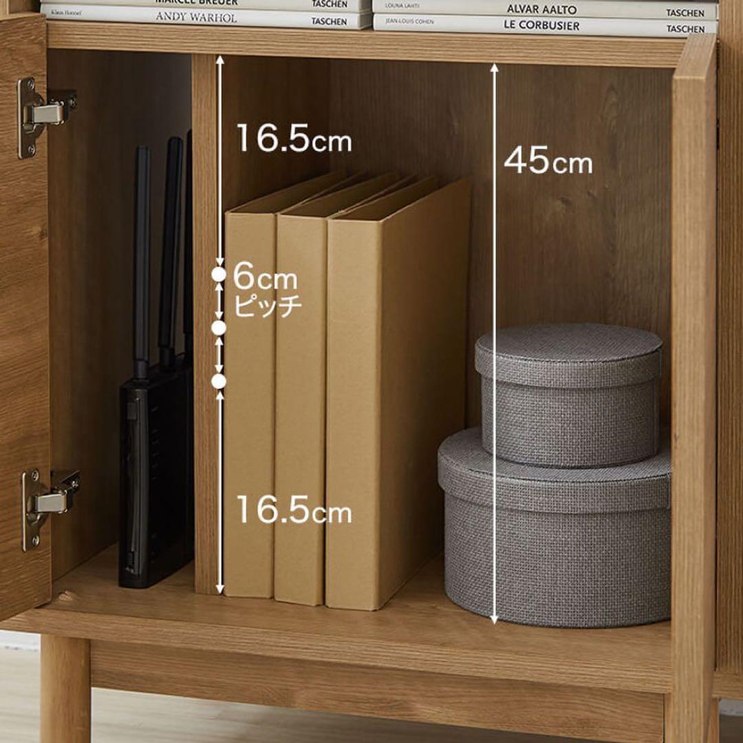 極美品 LOWYA パソコンデスク 収納付き 日本製