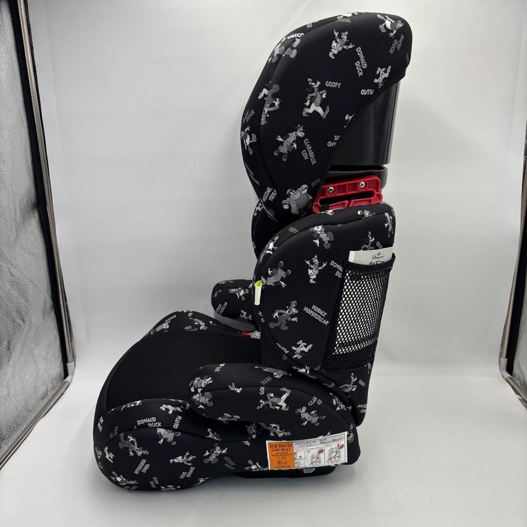 極美品　ハイバック　ディズニー　ジュニアシート　ミッキーマウス　ISOFIX
