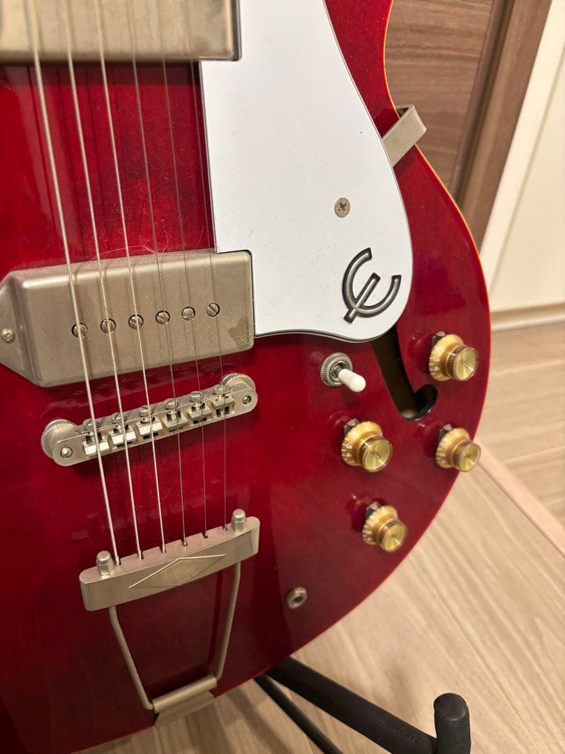 Epiphone casino セミアコースティックギター チェリーレッド