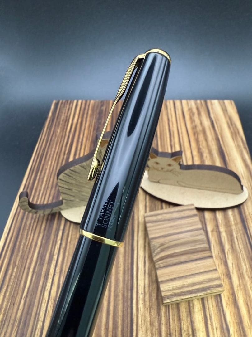 PARKER 万年筆 ソネット 18K ブラックGT M