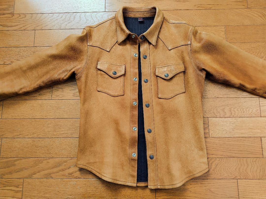 FLAT HEAD Deer Skin Jacket 40 ブラウン