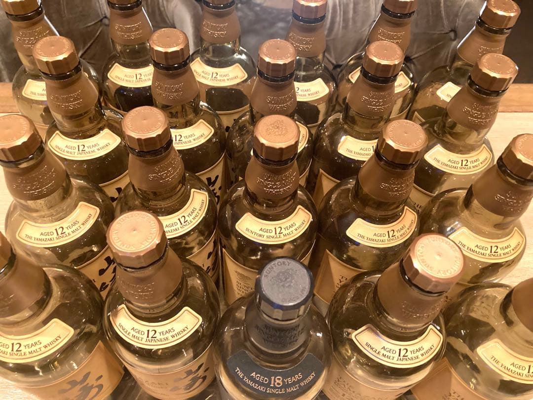 山崎ウイスキー 12年・18年 空瓶セット 山崎18年 12年 ノンビンテージ