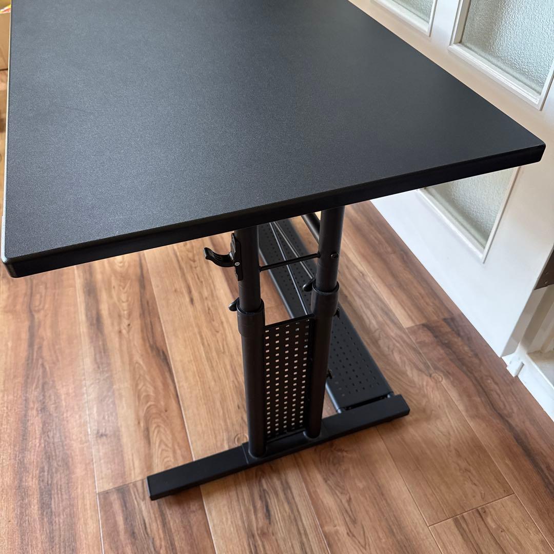 【PCデスク】Bauhutte ゲーミングデスク昇降式PCデスク【ブラック】