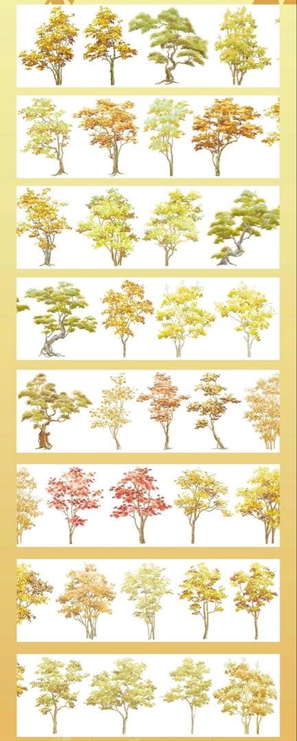 9142】海外 マスキングテープ 5m巻 PET 自然 木 秋 背景装飾系