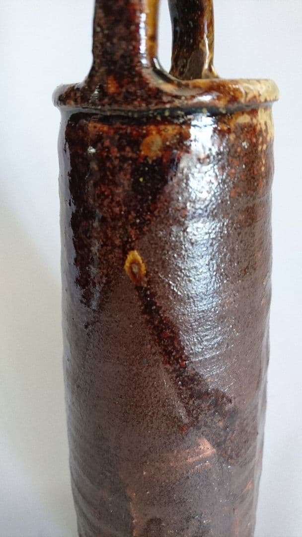 志野 織部 黄瀬戸 古美濃焼 花瓶 茶道具