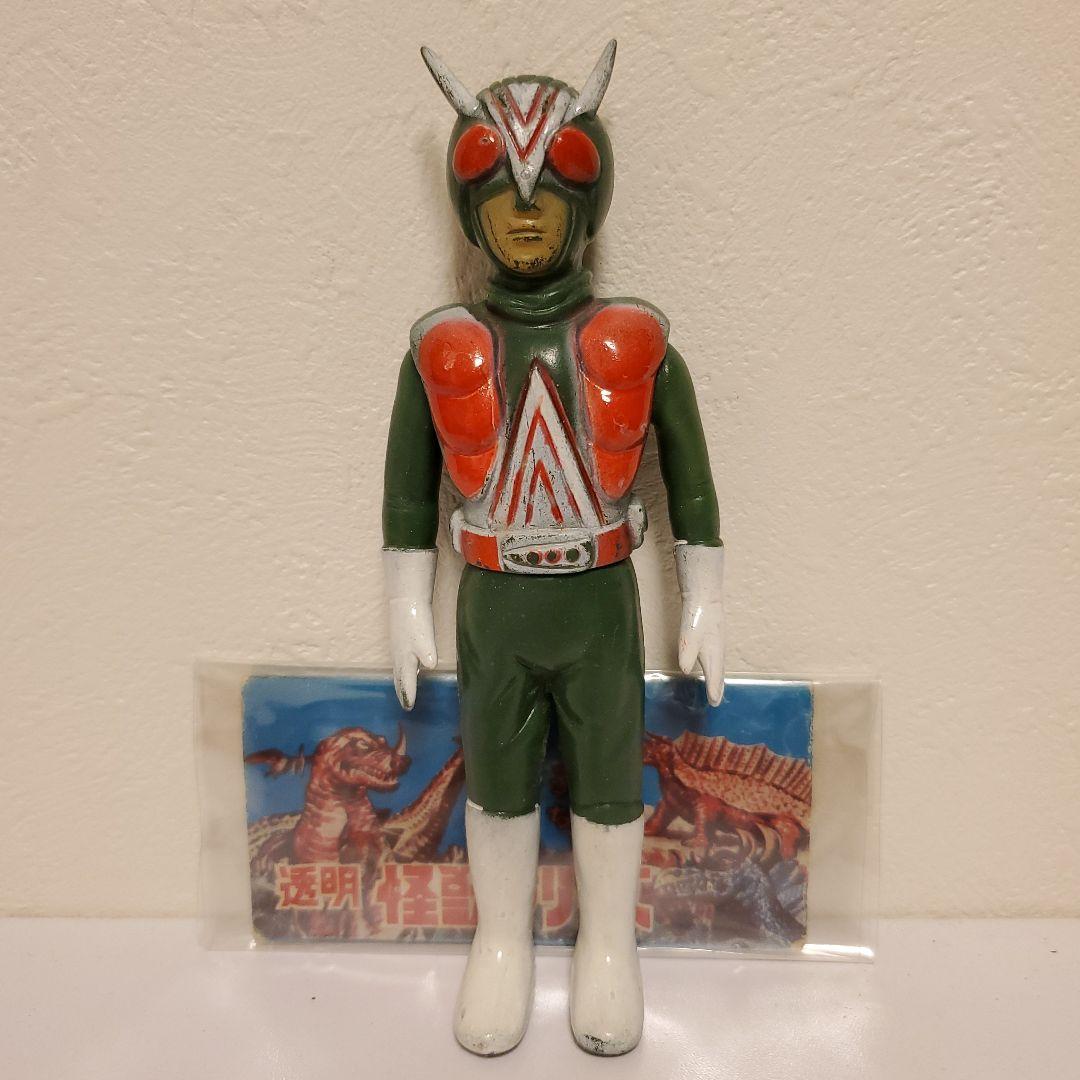 当時もの 無版権 ライダーマン ソフビ ミニサイズ 仮面ライダーV3