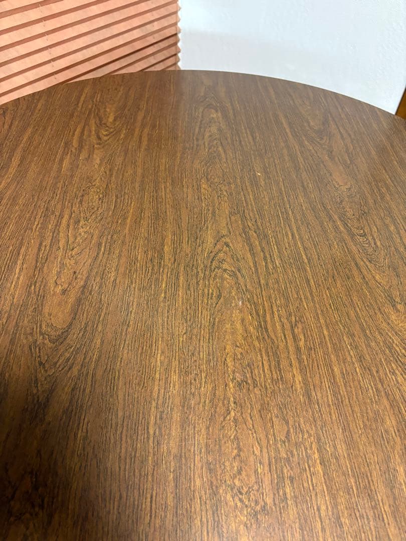 キツツキ　飛騨産業　昭和レトロ　ヴィンテージ　ダイニングテーブル　丸テーブル
