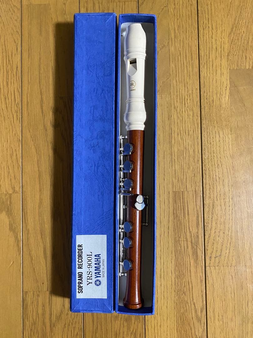 美品YAMAHA 左手用 ソプラノリコーダー 付属品完備 バック付