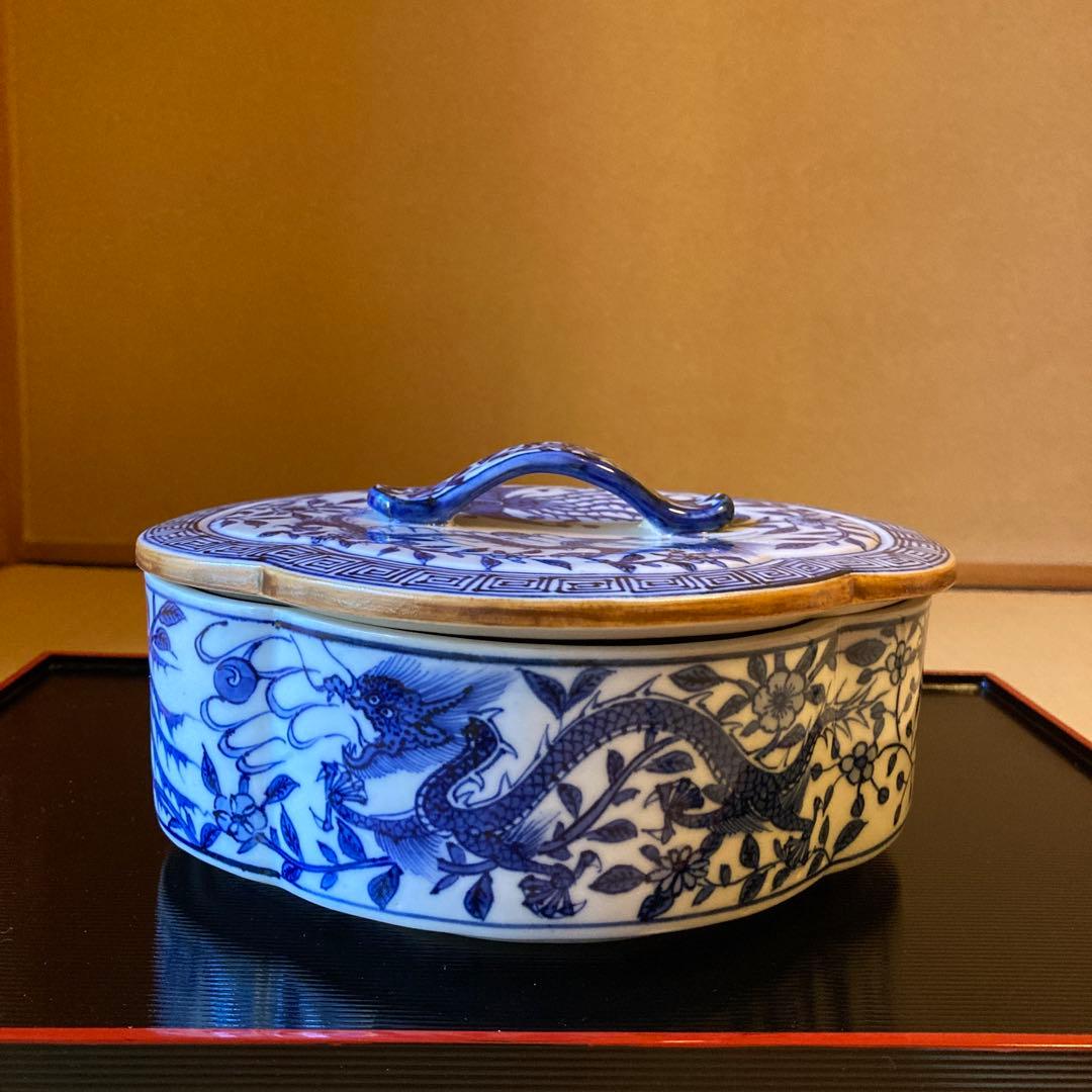 茶道 食篭 染付 京焼