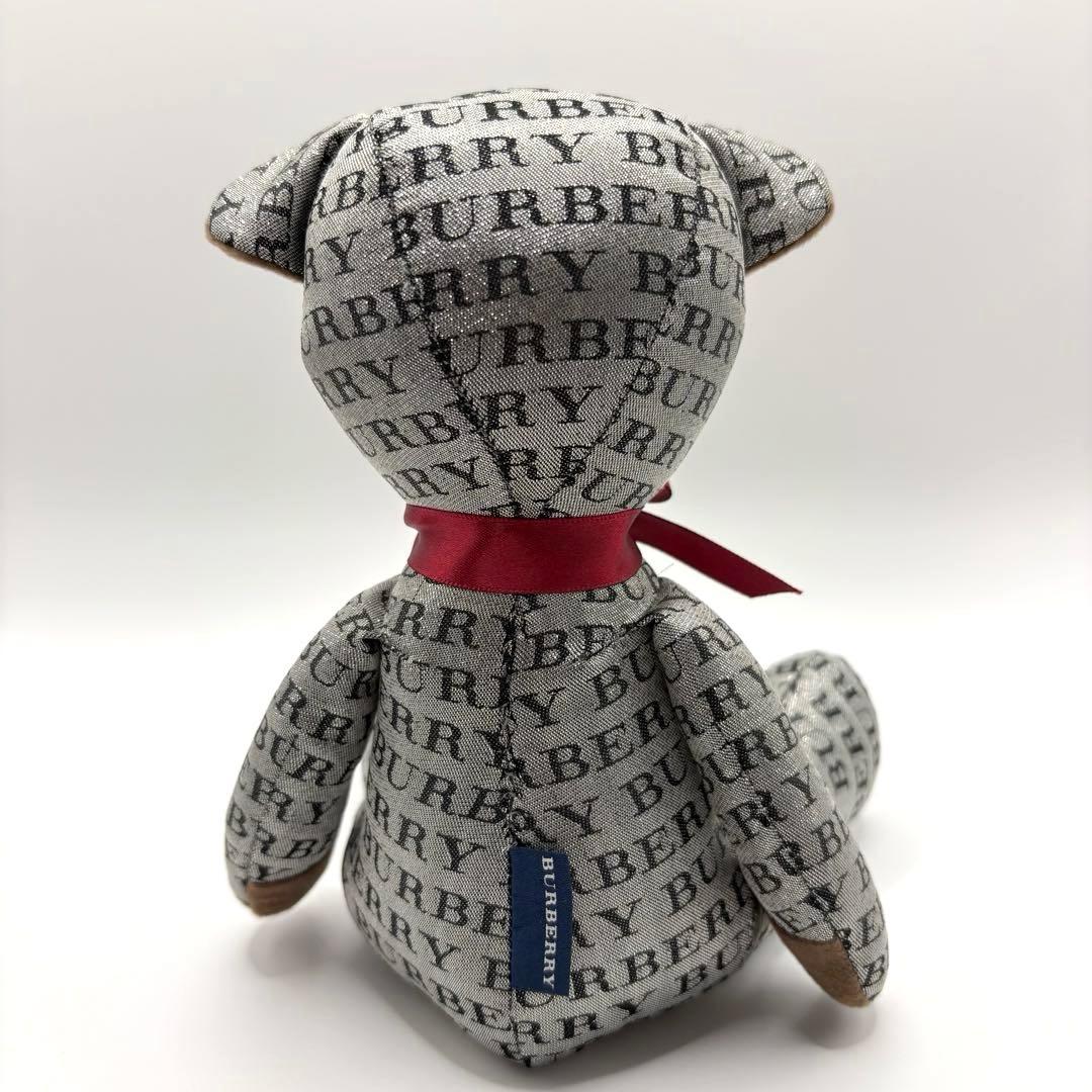 【美品】BURBERRY バーバリー テディベア グレー 総柄 ハンカチセット